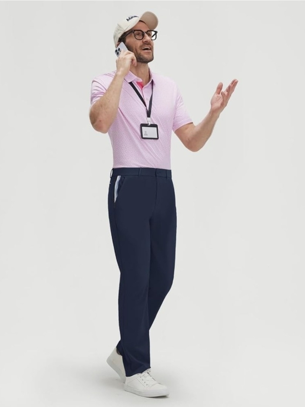 Men's Navy Blue Performance Travel/Golf Pants